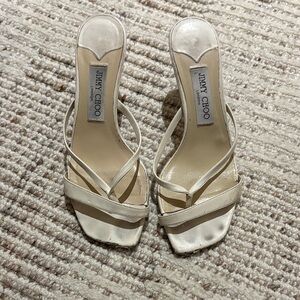 Jimmy Choo Strapey White Heel
